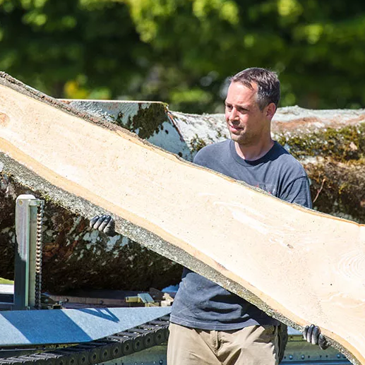 Hauser´s<br />
mobiles Sägewerk